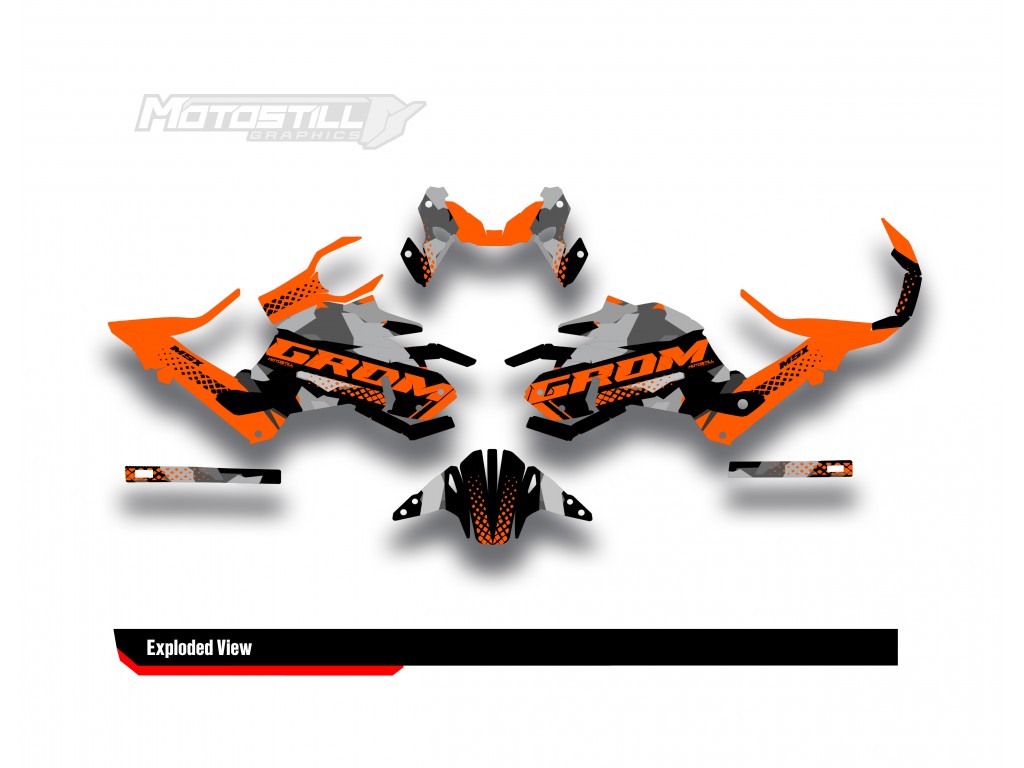 HONDA GROM MSX125 2017-2020 GRAPHIC SET / DECAL KIT
