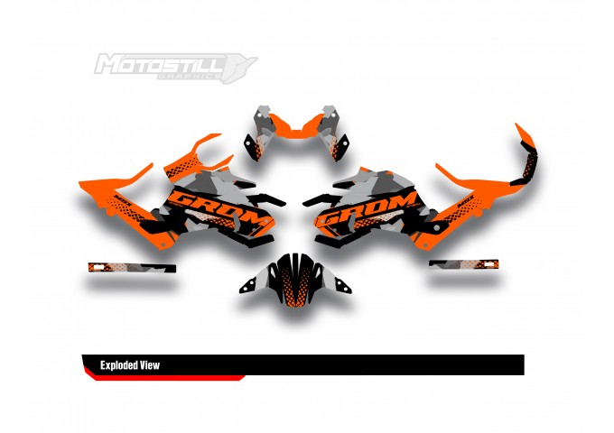 HONDA GROM MSX125 2017-2020 GRAPHIC SET / DECAL KIT