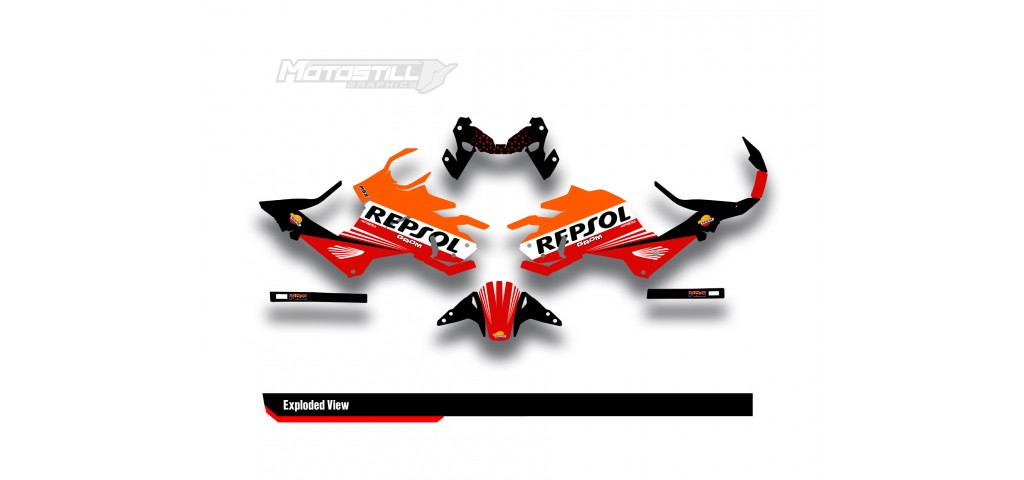 HONDA GROM MSX125 2017-2020 GRAPHIC SET / DECAL KIT