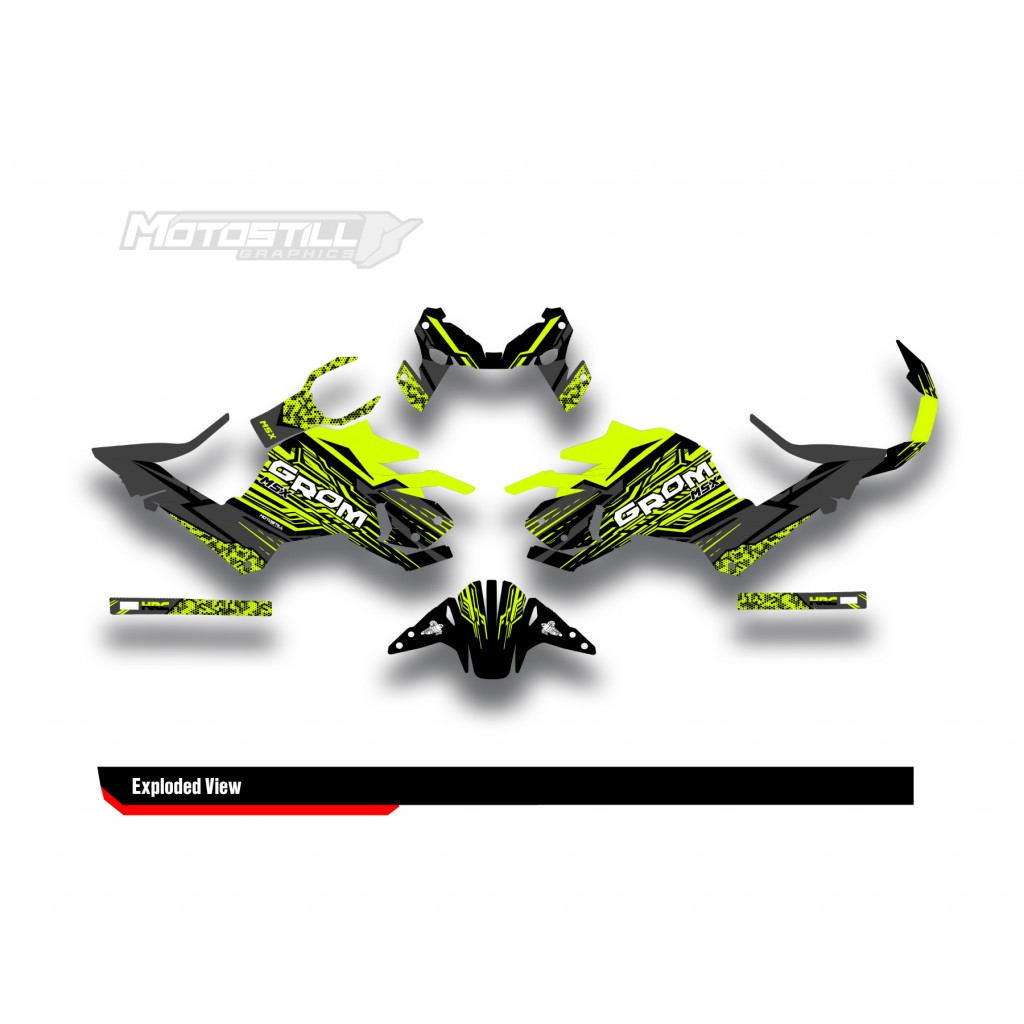 HONDA GROM MSX125 2017-2020 GRAPHIC SET / DECAL KIT