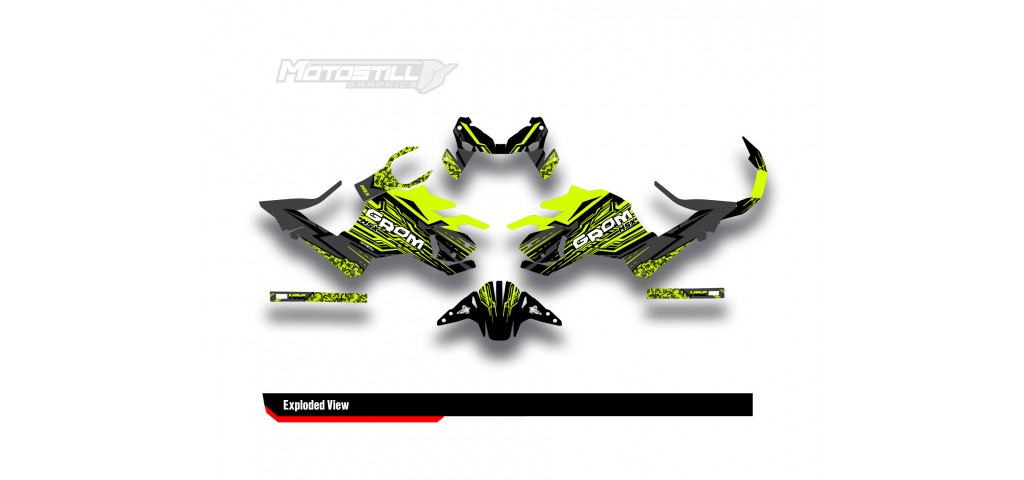 HONDA GROM MSX125 2017-2020 GRAPHIC SET / DECAL KIT