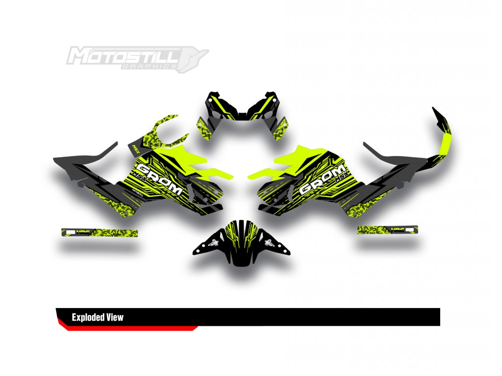 HONDA GROM MSX125 2017-2020 GRAPHIC SET / DECAL KIT