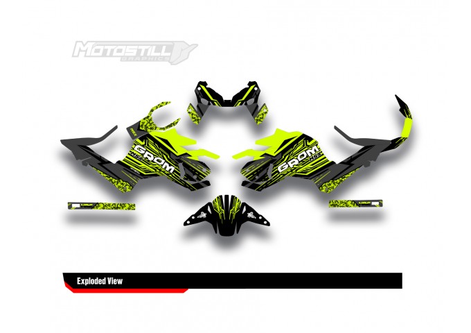 HONDA GROM MSX125 2017-2020 GRAPHIC SET / DECAL KIT