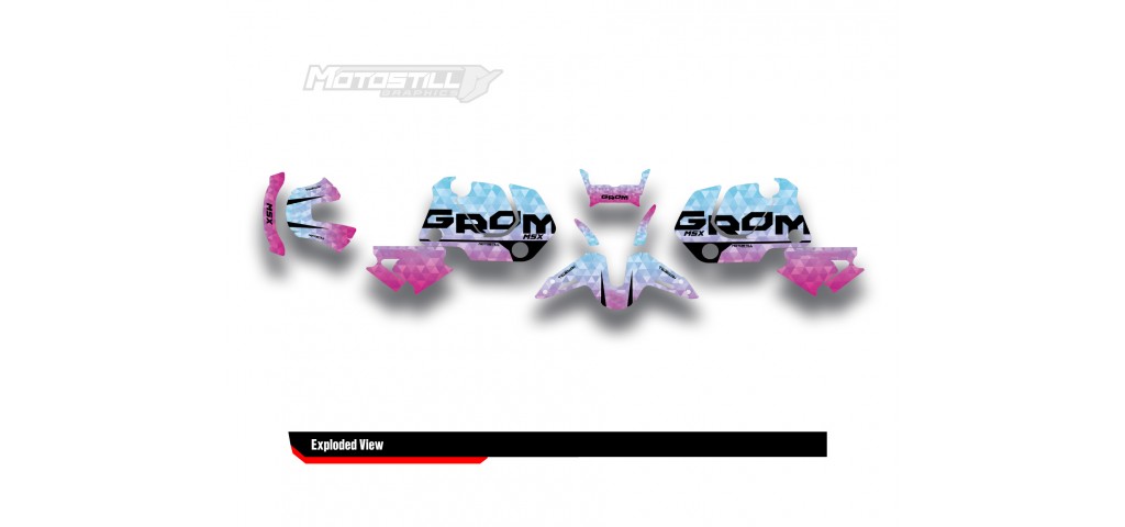 HONDA GROM MSX125 2021-2023 GRAPHIC SET / DECAL KIT