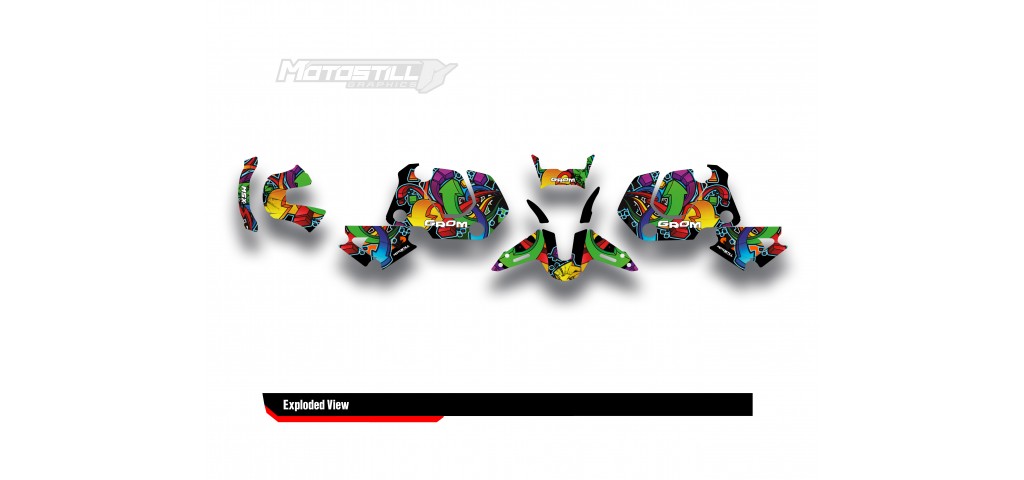 HONDA GROM MSX125 2021-2023 GRAPHIC SET / DECAL KIT