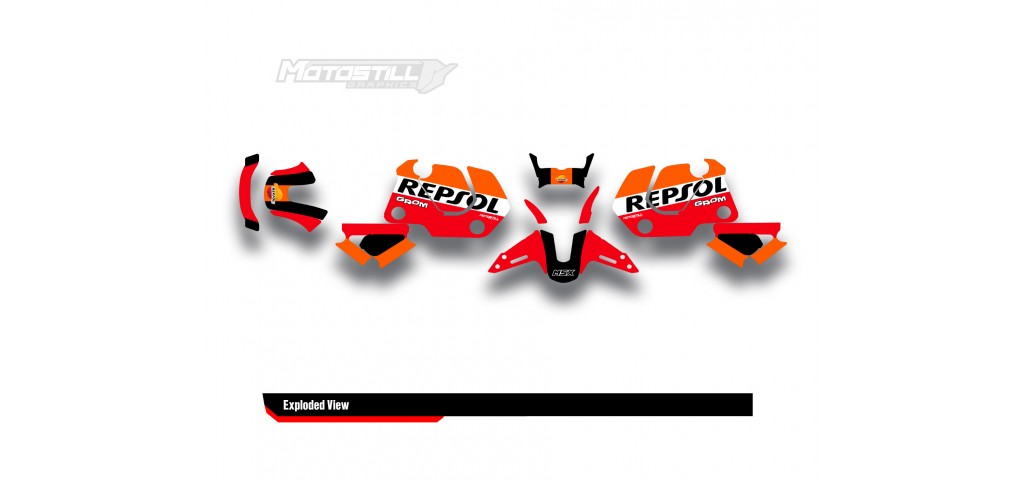 HONDA GROM MSX125 2021-2023 GRAPHIC SET / DECAL KIT