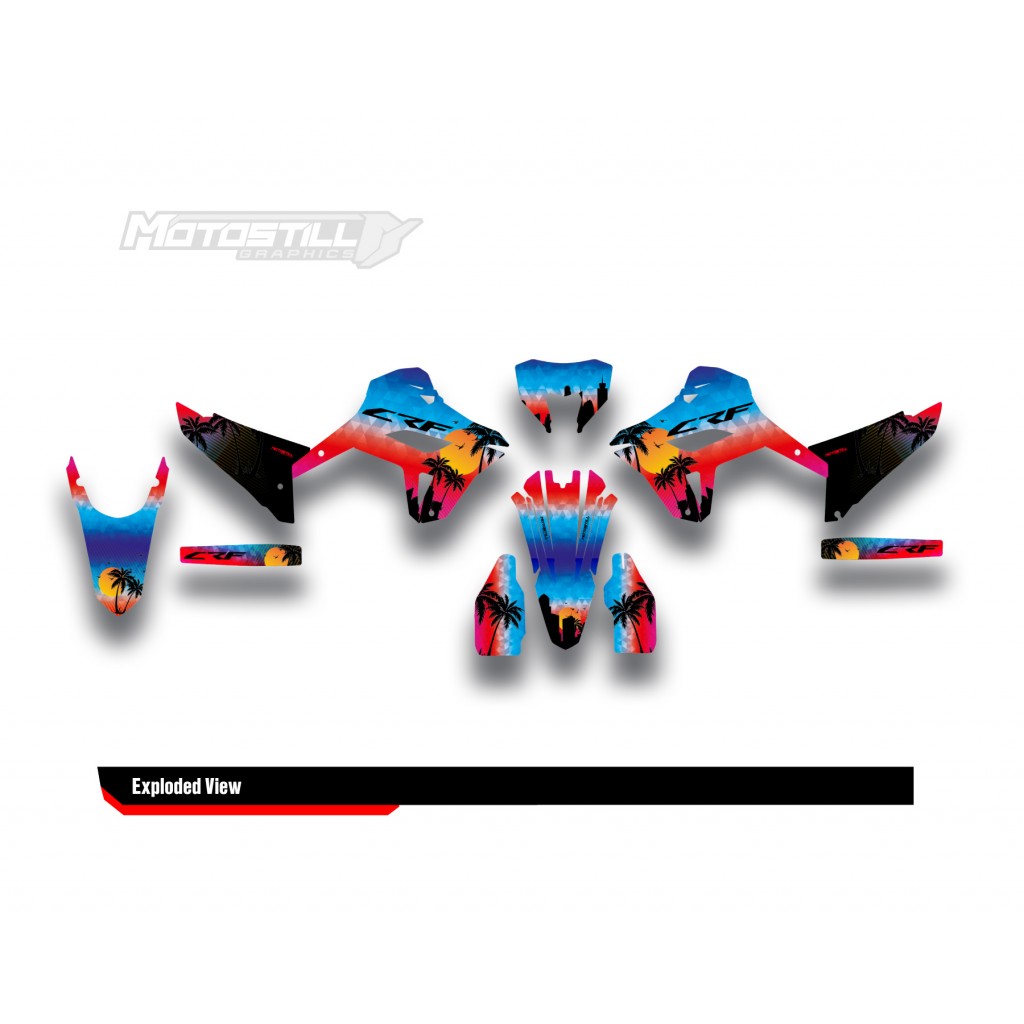 HONDA CRF 250L - 300L GRAPHIC SET DECAL KIT