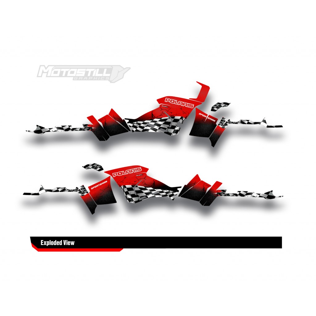 POLARIS SPORTSMAN 570 GRAPHIC STICKER SET - DECAL KIT