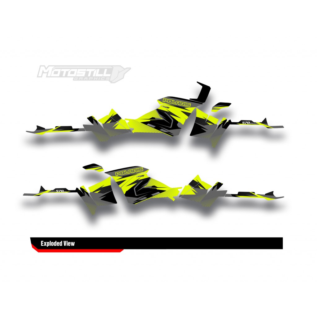 POLARIS SPORTSMAN 570 GRAPHIC STICKER SET - DECAL KIT