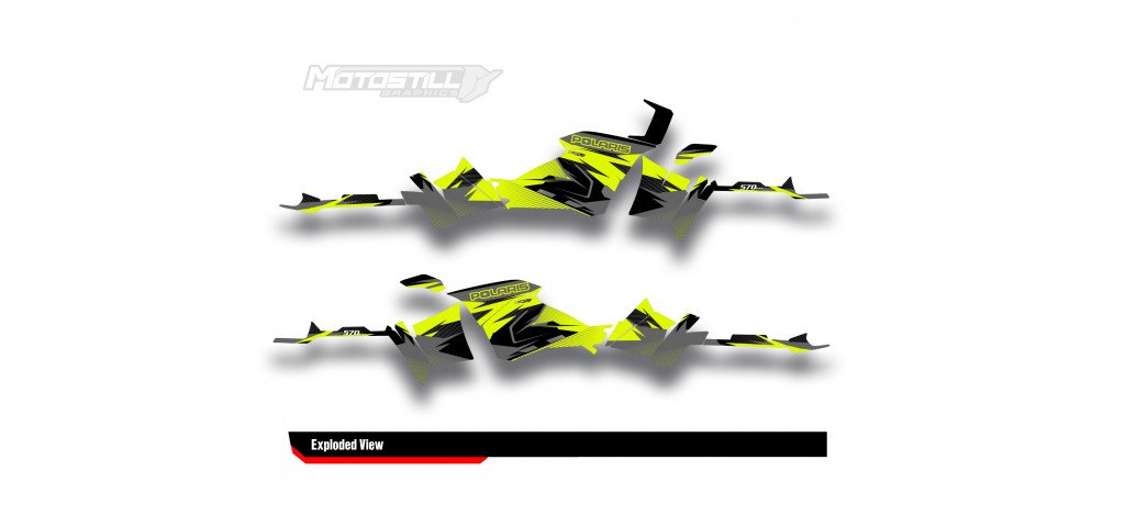POLARIS SPORTSMAN 570 GRAPHIC STICKER SET - DECAL KIT
