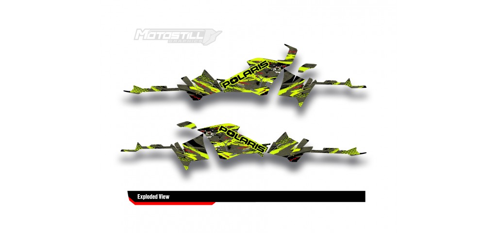 POLARIS SPORTSMAN 570 GRAPHIC STICKER SET - DECAL KIT