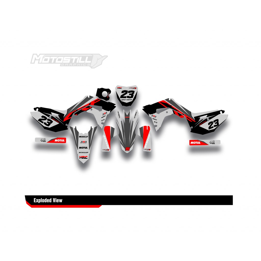 HONDA CRF 250R - 450R GRAPHIC SET DECAL KIT