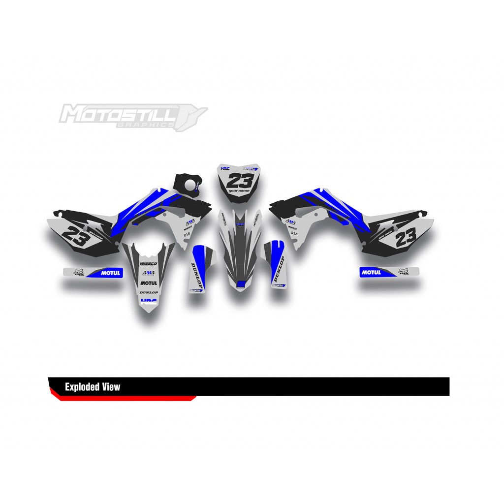 HONDA CRF 250R - 450R GRAPHIC SET DECAL KIT