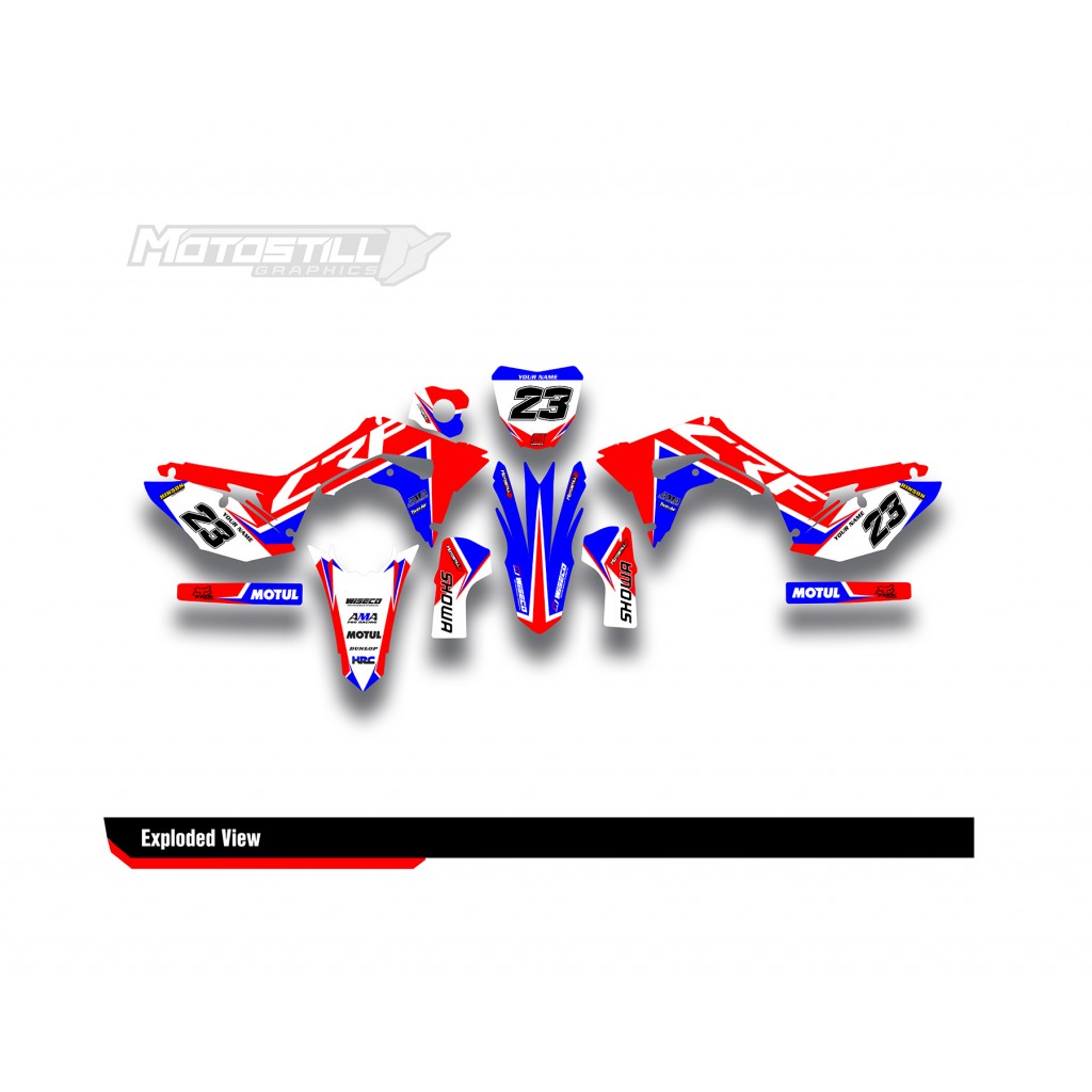 HONDA CRF 250R - 450R GRAPHIC SET DECAL KIT