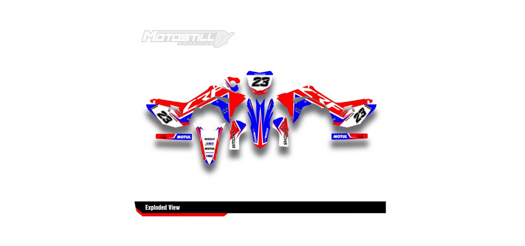 HONDA CRF 250R - 450R GRAPHIC SET DECAL KIT
