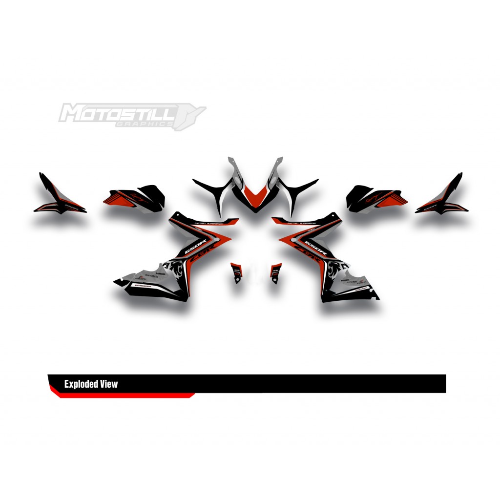 HONDA CBR 650 R 2019-2022 GRAPHIC SET - DECAL KIT
