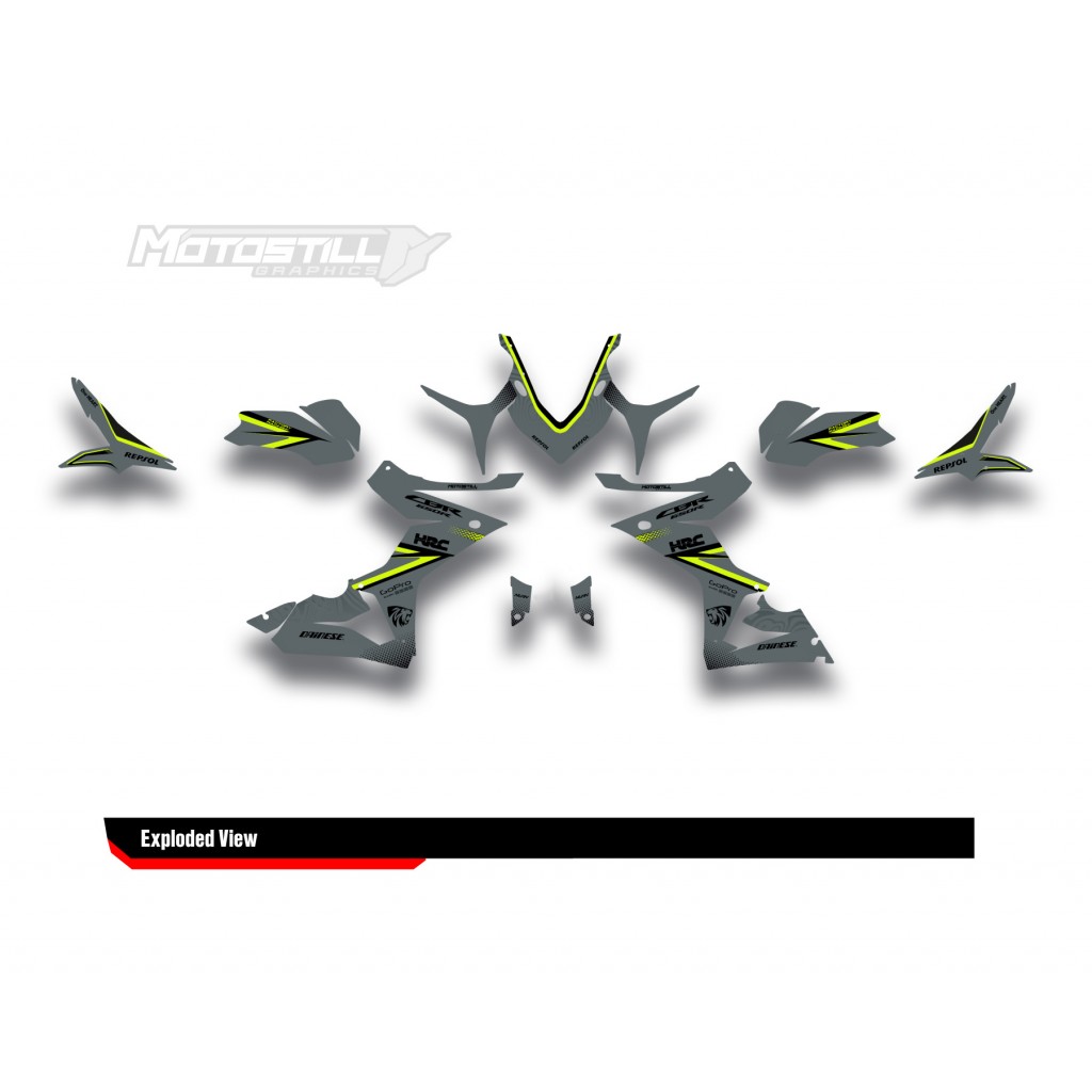HONDA CBR 650 R 2019-2022 GRAPHIC SET - DECAL KIT
