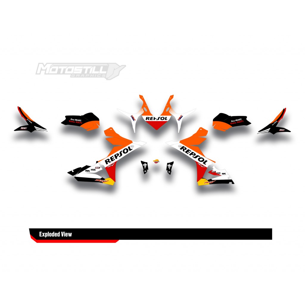 HONDA CBR 650 R 2019-2022 GRAPHIC SET - DECAL KIT