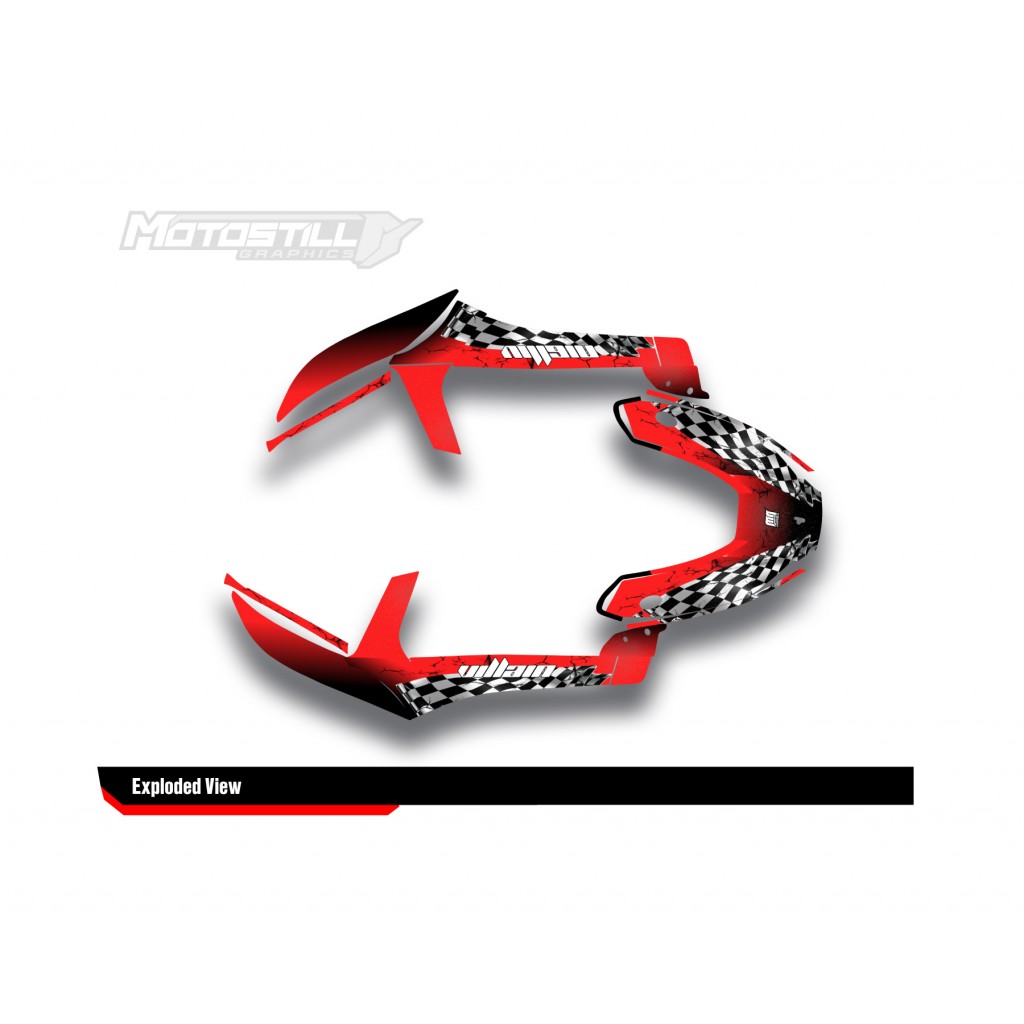 SEGWAY VILLAIN GRAPHIC STICKER SET - DECAL KIT