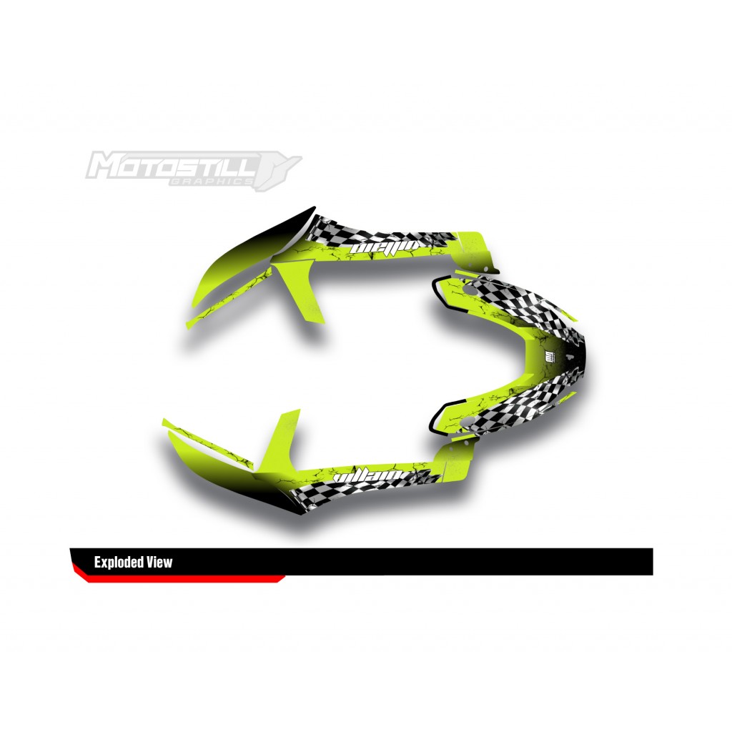 SEGWAY VILLAIN GRAPHIC STICKER SET - DECAL KIT