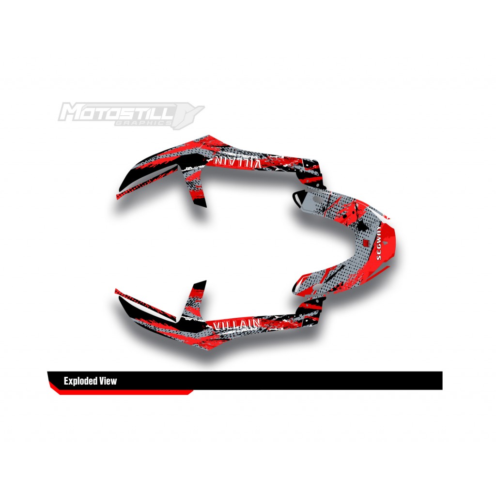 SEGWAY VILLAIN GRAPHIC STICKER SET - DECAL KIT