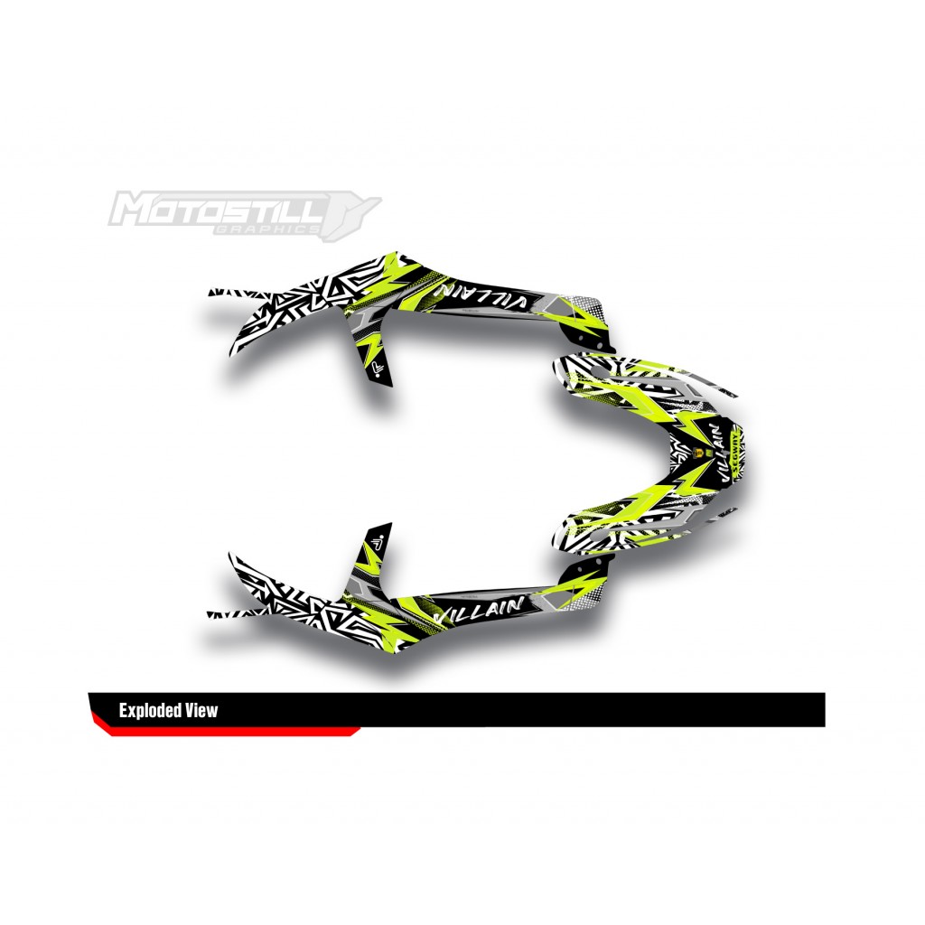 SEGWAY VILLAIN GRAPHIC STICKER SET - DECAL KIT