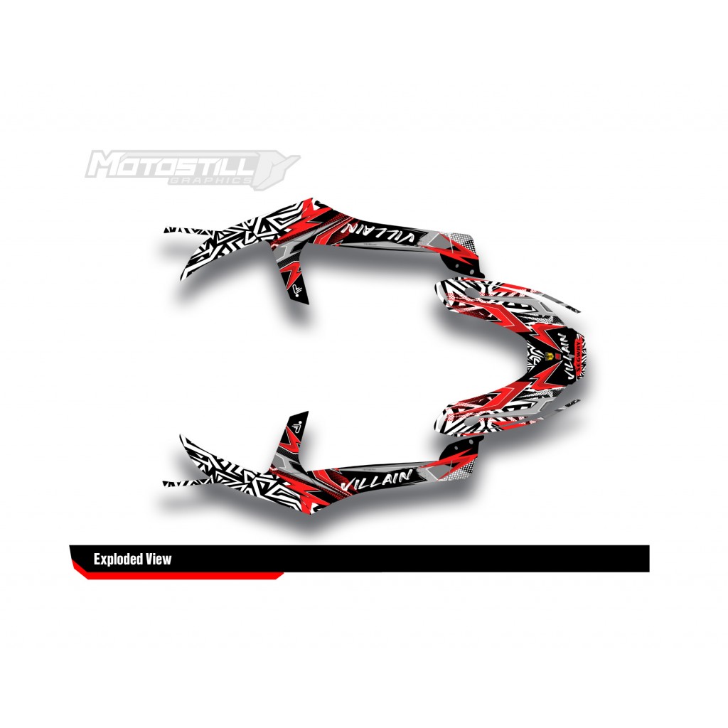 SEGWAY VILLAIN GRAPHIC STICKER SET - DECAL KIT