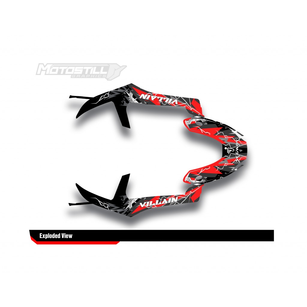 SEGWAY VILLAIN GRAPHIC STICKER SET - DECAL KIT