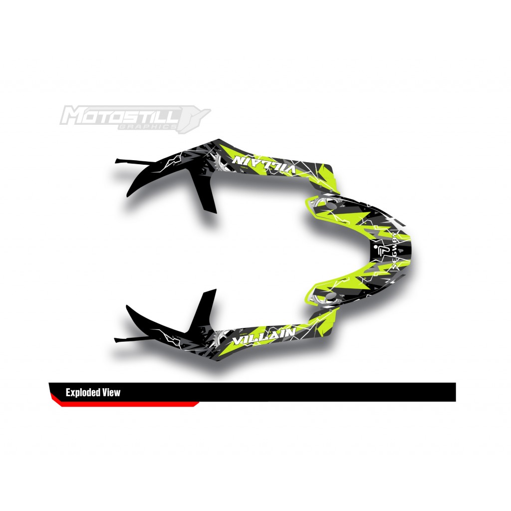 SEGWAY VILLAIN GRAPHIC STICKER SET - DECAL KIT