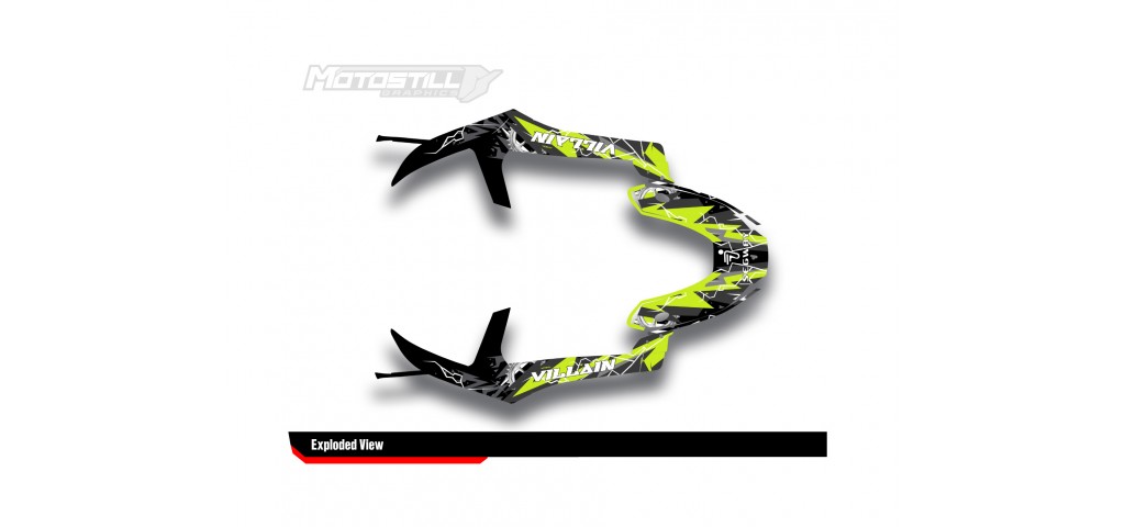 SEGWAY VILLAIN GRAPHIC STICKER SET - DECAL KIT