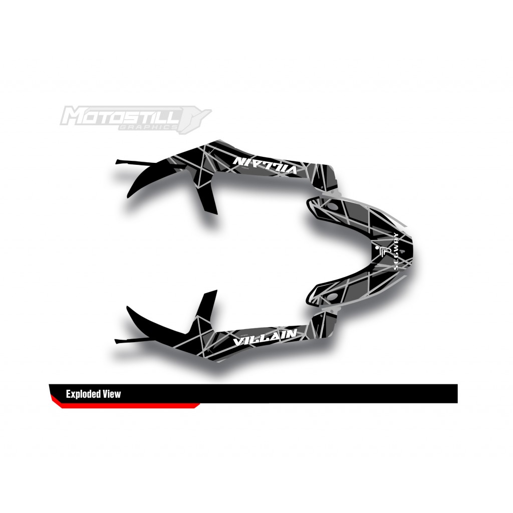 SEGWAY VILLAIN GRAPHIC STICKER SET - DECAL KIT