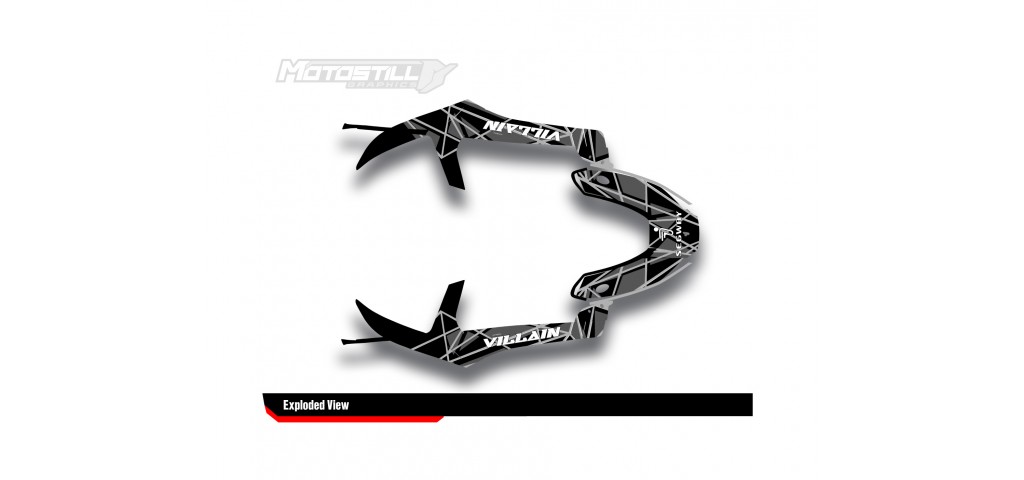 SEGWAY VILLAIN GRAPHIC STICKER SET - DECAL KIT