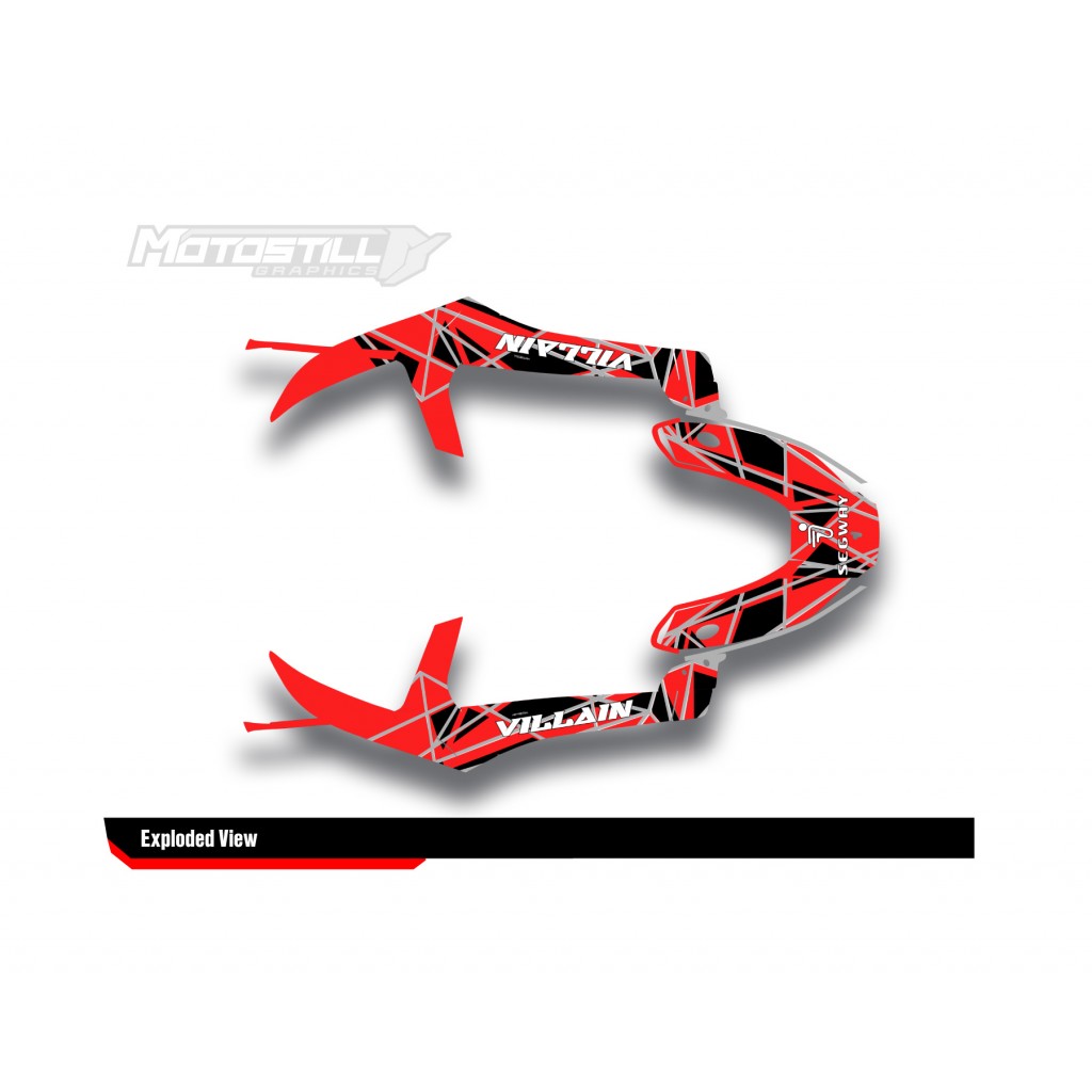 SEGWAY VILLAIN GRAPHIC STICKER SET - DECAL KIT