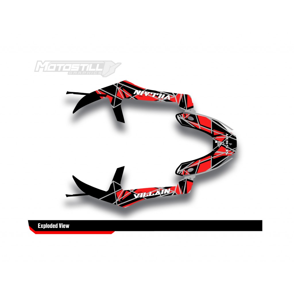 SEGWAY VILLAIN GRAPHIC STICKER SET - DECAL KIT