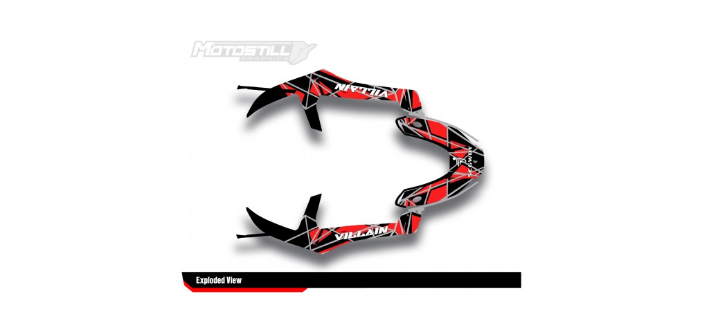 SEGWAY VILLAIN GRAPHIC STICKER SET - DECAL KIT