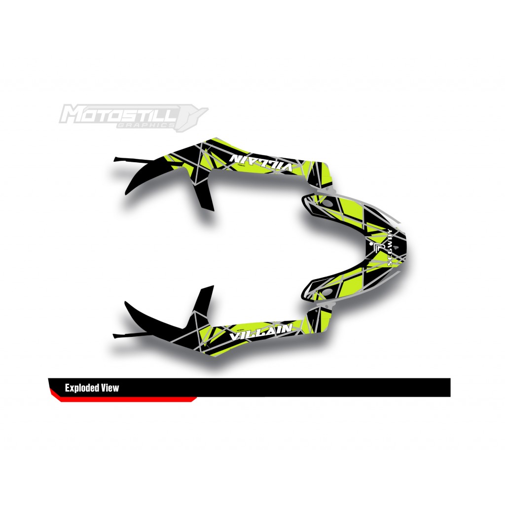 SEGWAY VILLAIN GRAPHIC STICKER SET - DECAL KIT