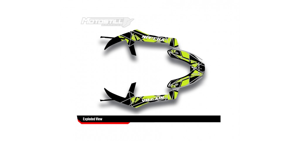 SEGWAY VILLAIN GRAPHIC STICKER SET - DECAL KIT