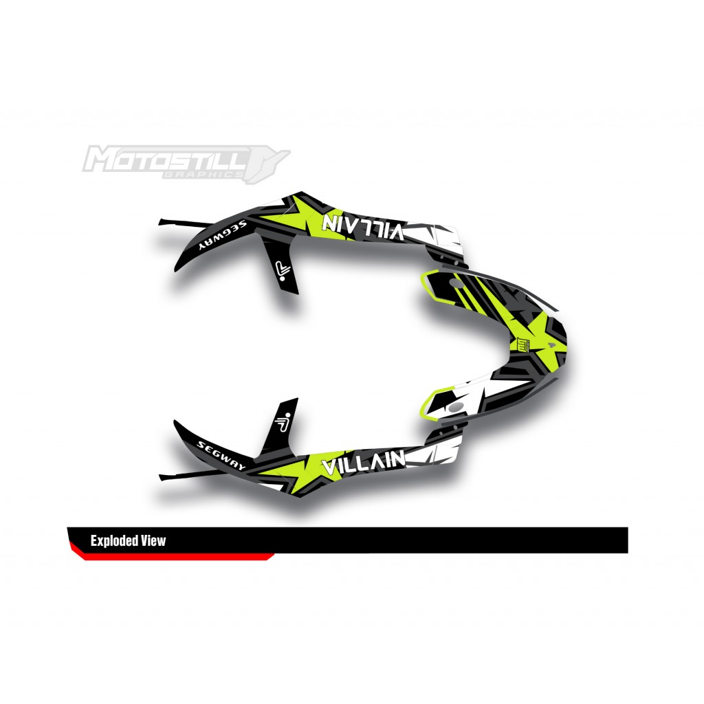 SEGWAY VILLAIN GRAPHIC STICKER SET - DECAL KIT