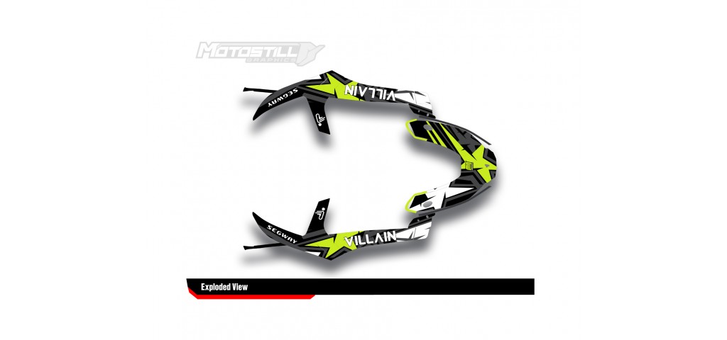 SEGWAY VILLAIN GRAPHIC STICKER SET - DECAL KIT