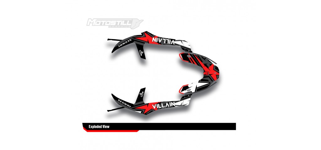SEGWAY VILLAIN GRAPHIC STICKER SET - DECAL KIT