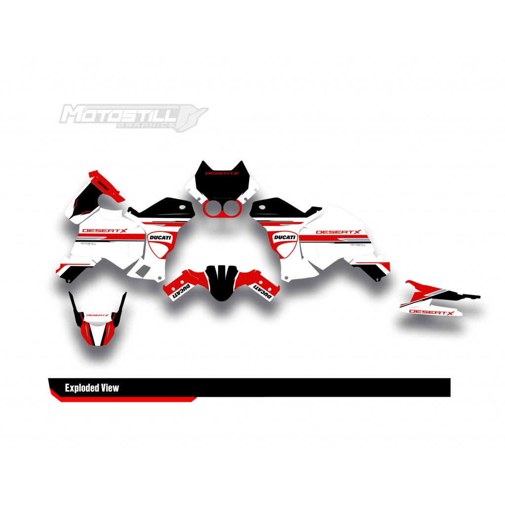 DUCATI DESERT X GRAPHIC SET - DECAL KIT