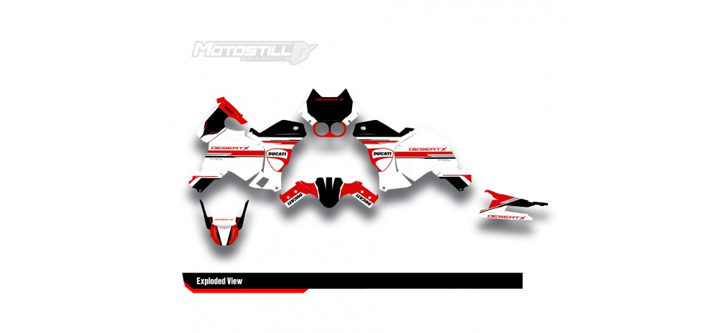 DUCATI DESERT X GRAPHIC SET - DECAL KIT