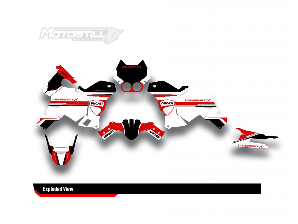 DUCATI DESERT X GRAPHIC STICKER KIT