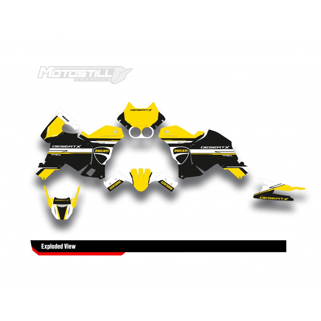 DUCATI DESERT X GRAPHIC SET - DECAL KIT