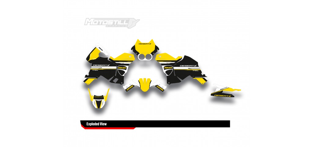 DUCATI DESERT X GRAPHIC SET - DECAL KIT