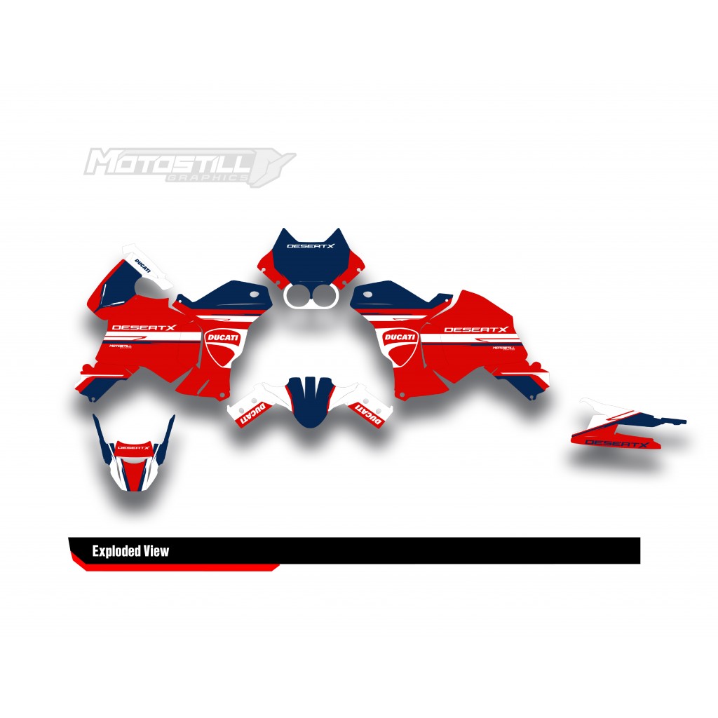 DUCATI DESERT X GRAPHIC SET - DECAL KIT