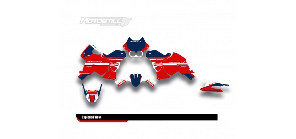 DUCATI DESERT X GRAPHIC SET - DECAL KIT