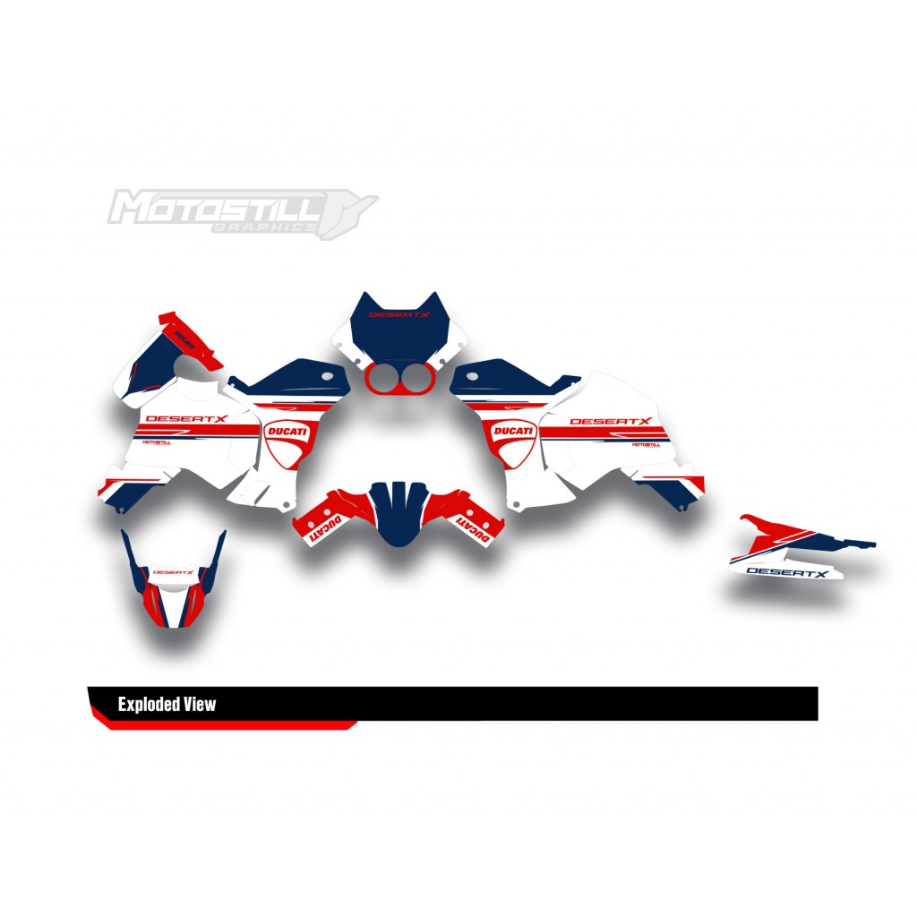 DUCATI DESERT X GRAPHIC SET - DECAL KIT
