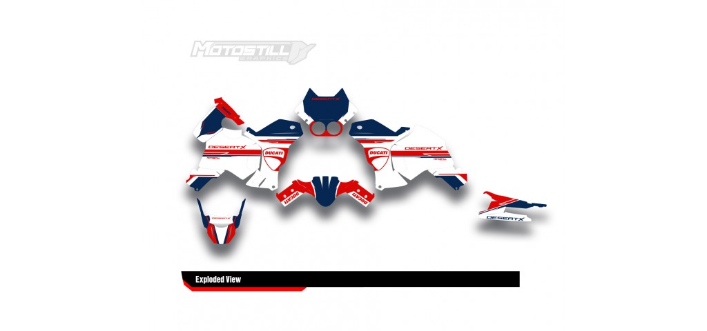 DUCATI DESERT X GRAPHIC SET - DECAL KIT