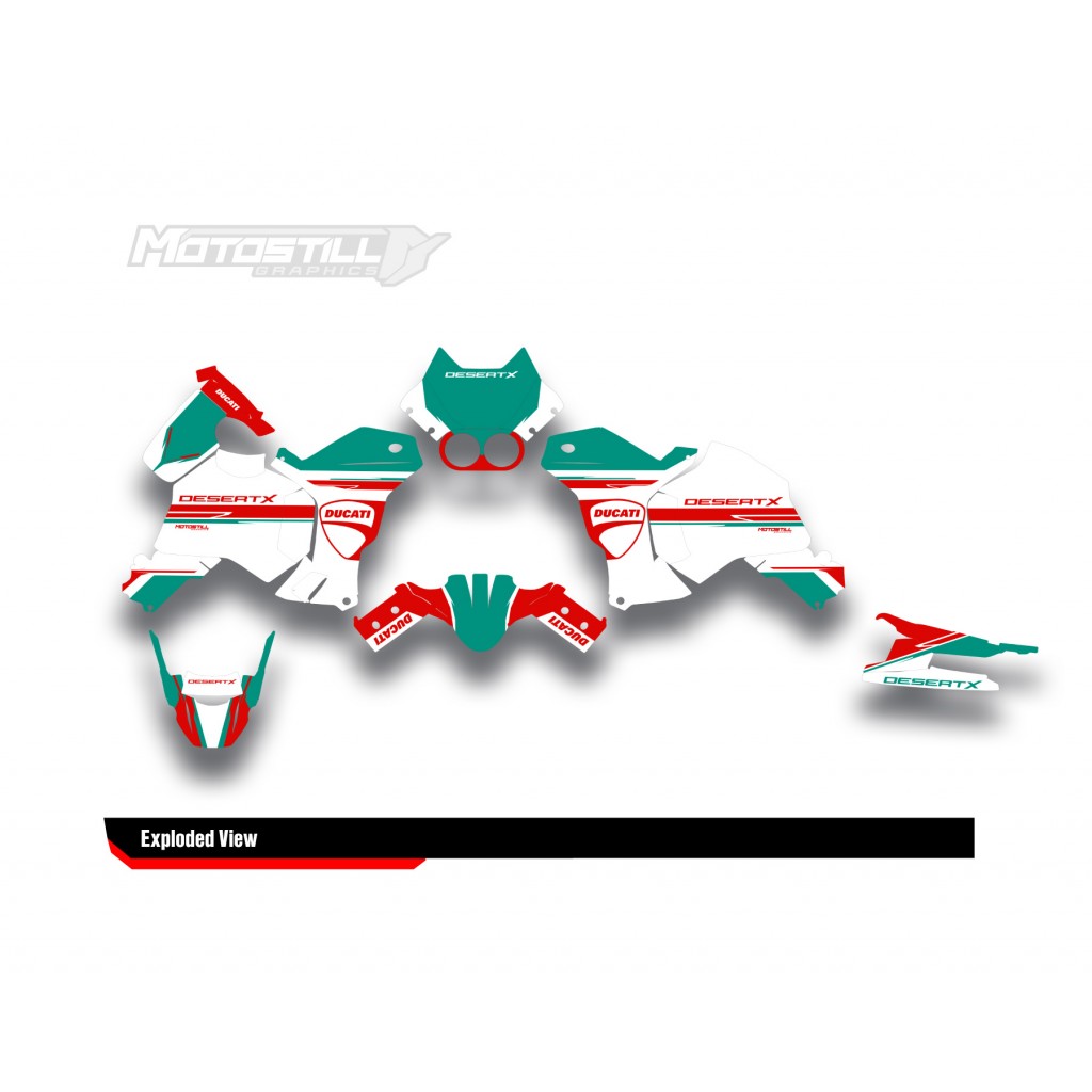 DUCATI DESERT X GRAPHIC SET - DECAL KIT